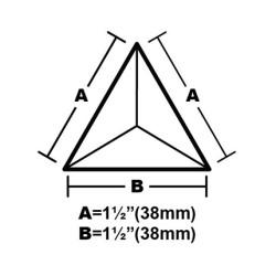 BVT15-1.5&#34;x1.5&#34;x1.5&#34; Triangle Bevel