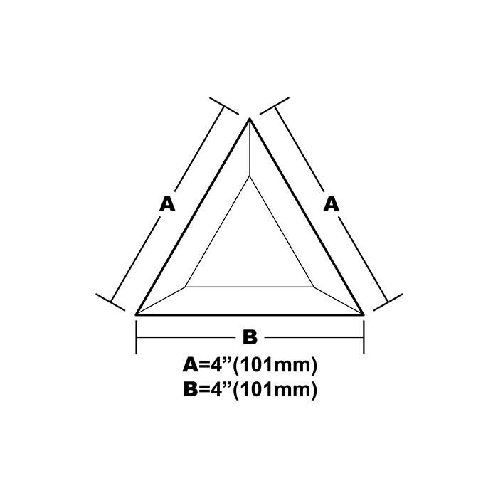 BVT44-4&#34;x4&#34;x4&#34; Triangle Bevel