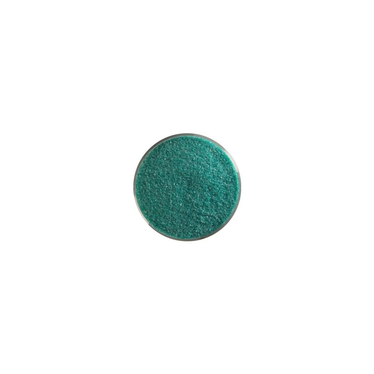 Bullseye Teal Green Opal Fusible Glass Frit - Fine Grain 5oz Jar (90 COE)
