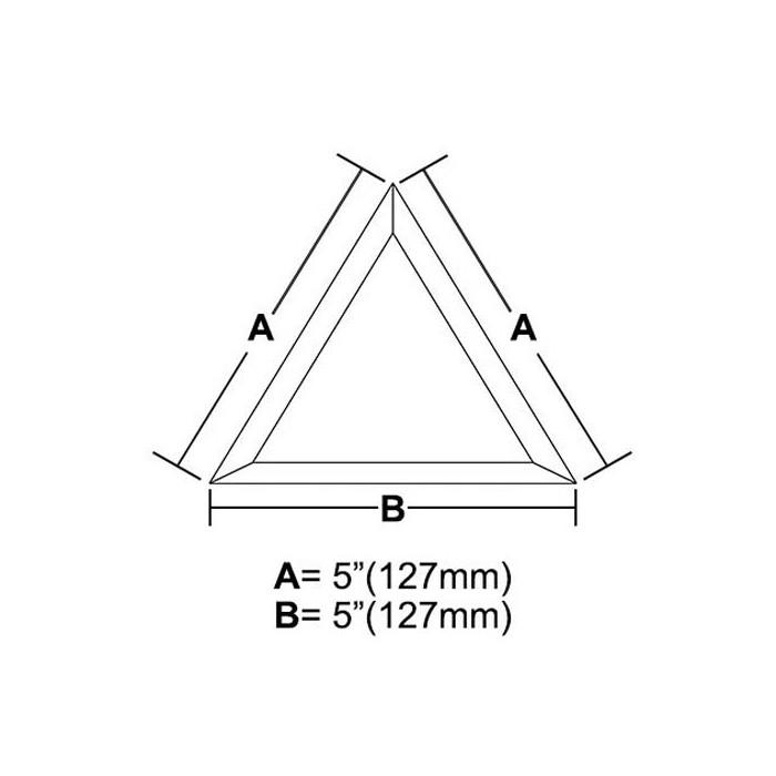 BVT55-5&#34;x5&#34;x5&#34; Triangle Bevel