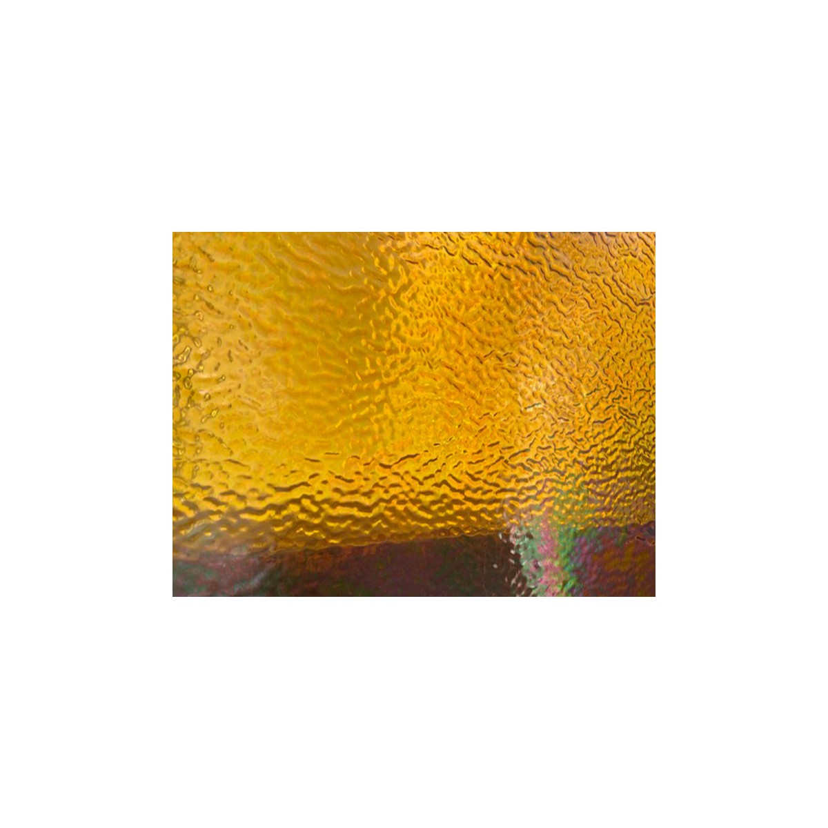 W1301H-Wissmach Iridized Amber Ripple (RIP48IRID) | Rainbow Art Glass