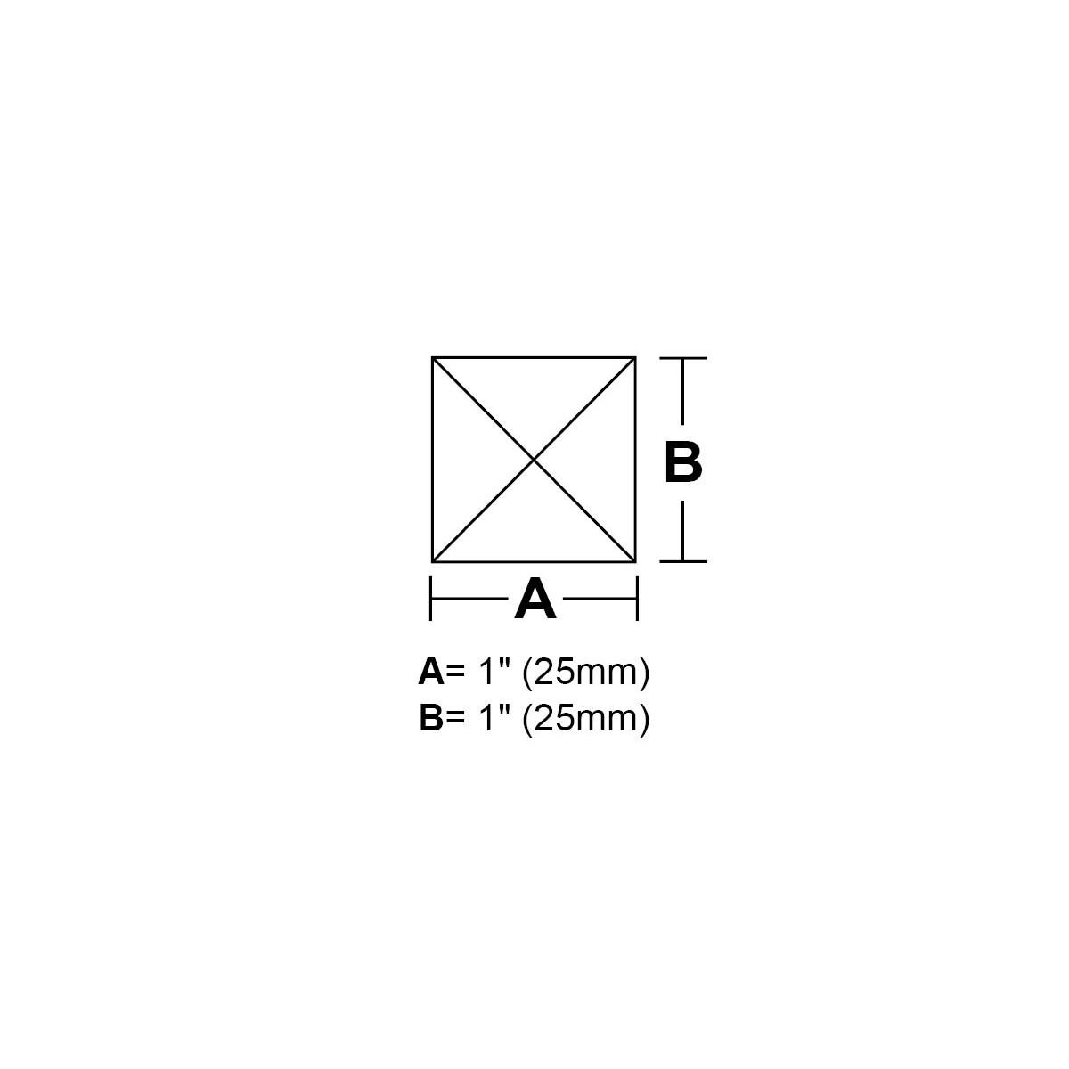 BV11- 1" Square Peaked Glass Bevel | Rainbow Art Glass