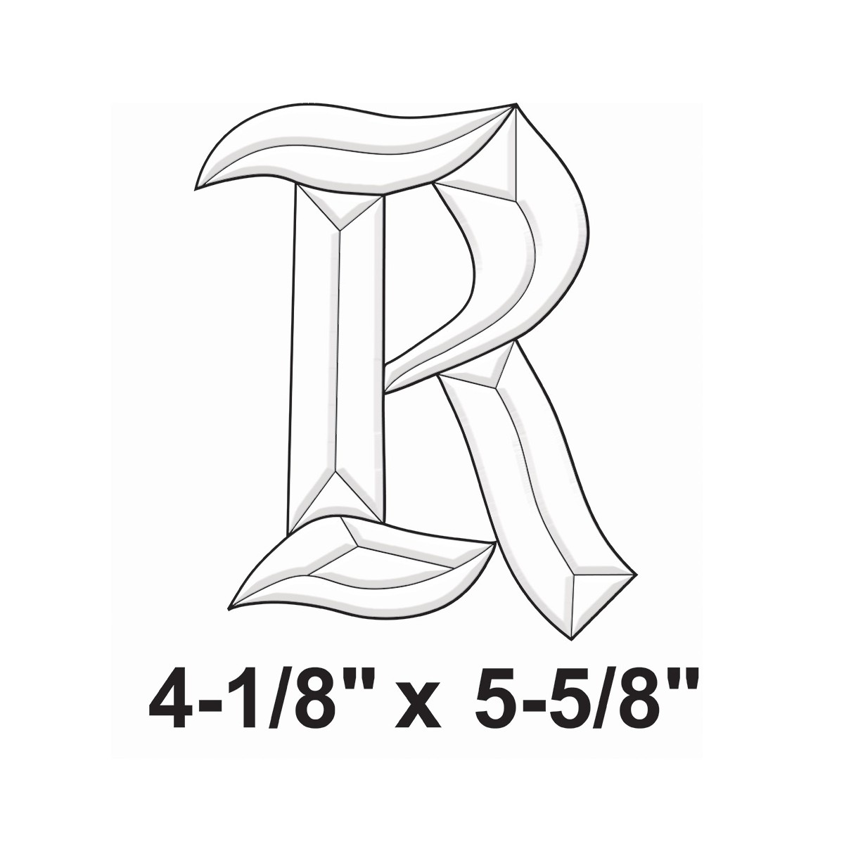 Beveled Glass Letters & Numbers - Glass Bevel Cluster | Rainbow Art Glass