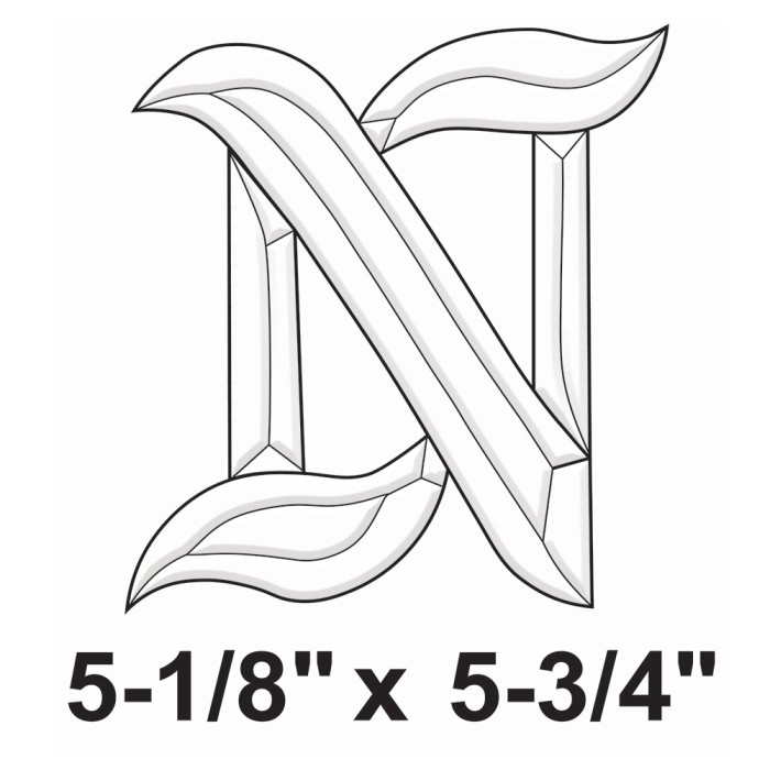 BLN-Bevel Letter N