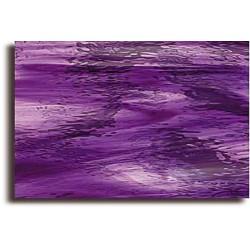 SF4441WH- 96 Deep Violet/Pale Purple Streaky Waterglass Trans. 11&#34;x12&#34;