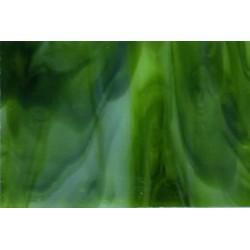 K163H-Light Green/Dark Forest Green Opal 10.5&#34;x10.5&#34;