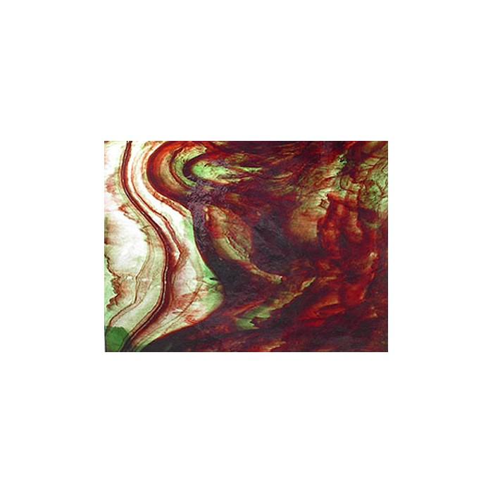 Y1499SPH-Ice White/Dark Green/Copper Red 12&#34;x12&#34;