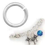 13410-Med.Silver Jump Rings 15/32&#34; Dia.