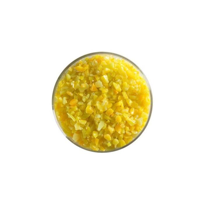 BU132093F-Frit Coarse Marigold Yellow Trans. 5oz Jar 