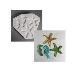 47692-Starfish & Seahorse Frit Cast Mold