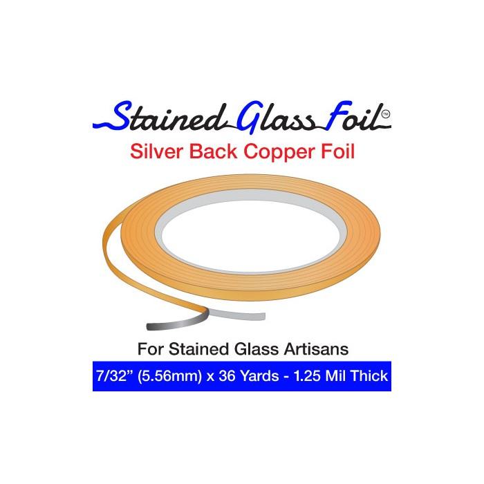 12588-Stained Glass Foil Silver Back 7/32&#34; 1.25 Mil