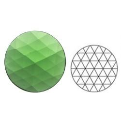 62359-25MM Lt. Green Round 54 Facets 