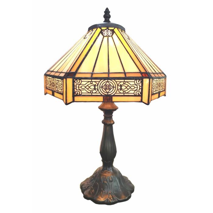 83111-Suvla Pattern Tiffany Stained Glass Shade & Lamp Base