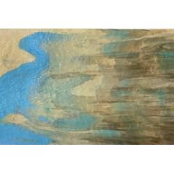 U6519H-Light & Dark Brown & Sky Blue 12&#34;x12&#34;