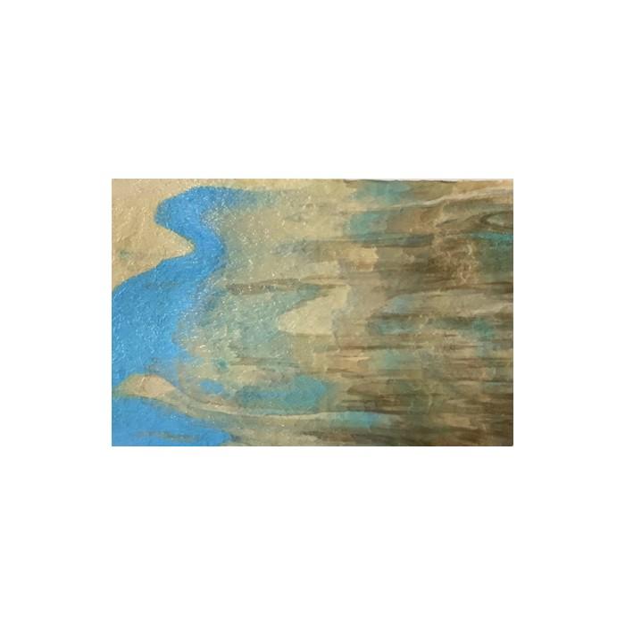 U6519H-Light & Dark Brown & Sky Blue 12&#34;x12&#34;