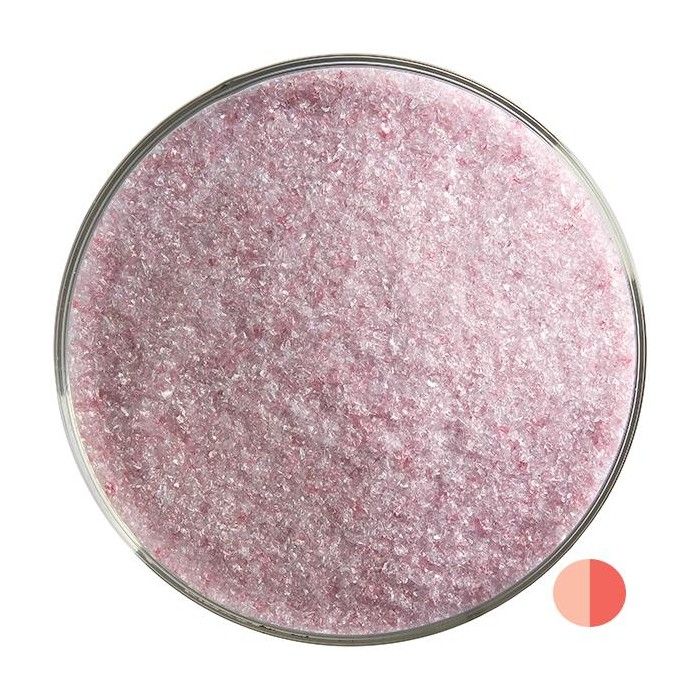 BU131191F-Frit Fine Cranberry Pink Trans. 5oz. Jar