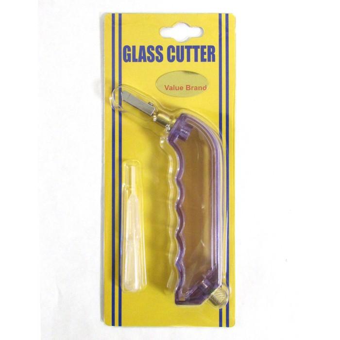 PG1 Value Economy Stained Glass Cutter Clear Pistol Grip Self