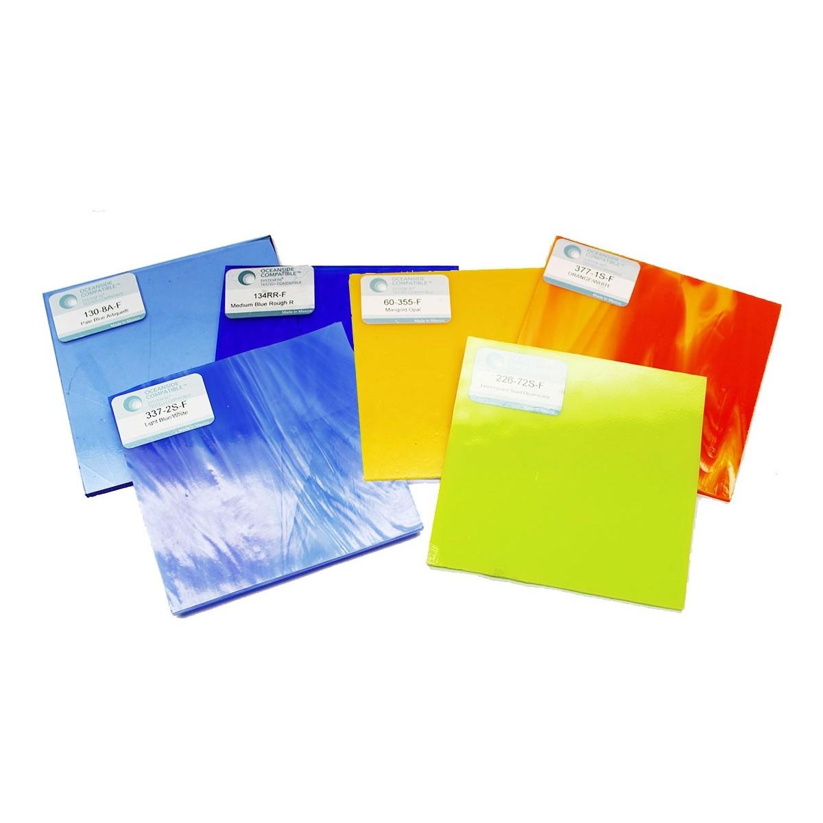 7665-Oceanside Spectrum Factory Sample Set | Rainbow Art Glass