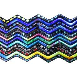 DWF101 - CBS Dichroic Wavy Firestrips Patterns 3mm 90 COE