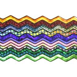 DWF213 - CBS Dichroic Wavy Firestrips Assortment 96 COE