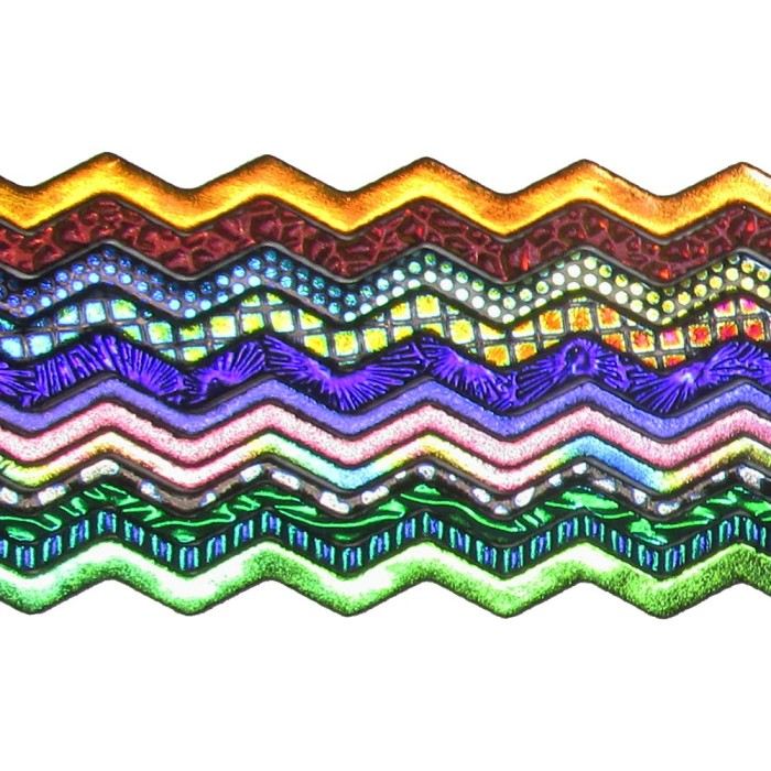 DWF213 - CBS Dichroic Wavy Firestrips Assortment 96 COE