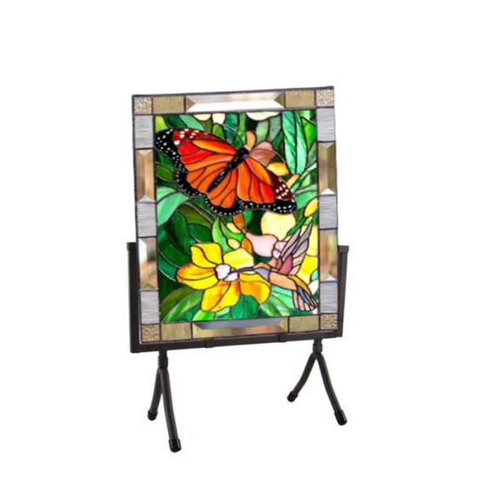 25812-10" Square Iron Panel Display Stand