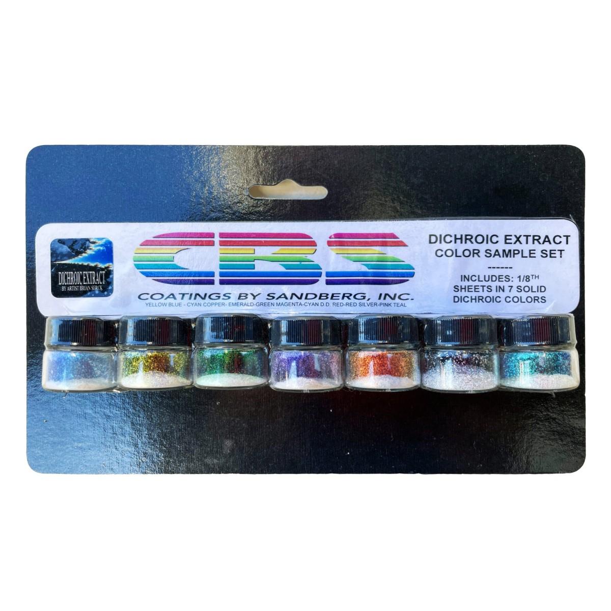 43819-CBS Dichroic Extract Color Sample Set | Rainbow Art Glass