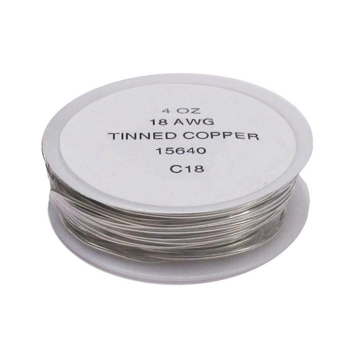 15640-Tinned Copper Wire 18 Gauge 4 oz.