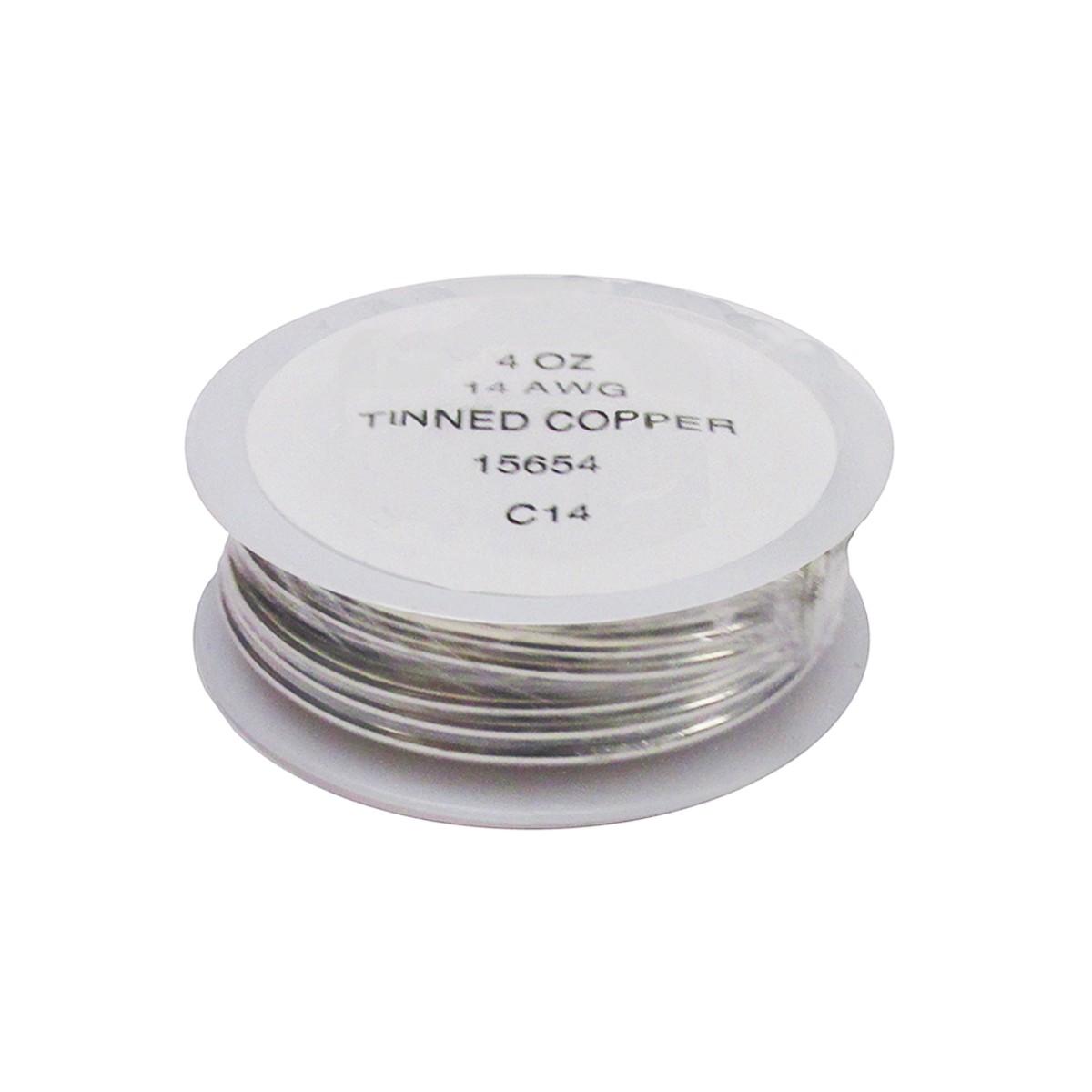 15654-Tinned Copper Wire 14 Gauge 4 oz.