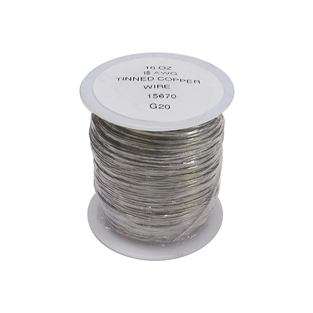 15670-Tinned Copper Wire 18 Gauge 1 lb.