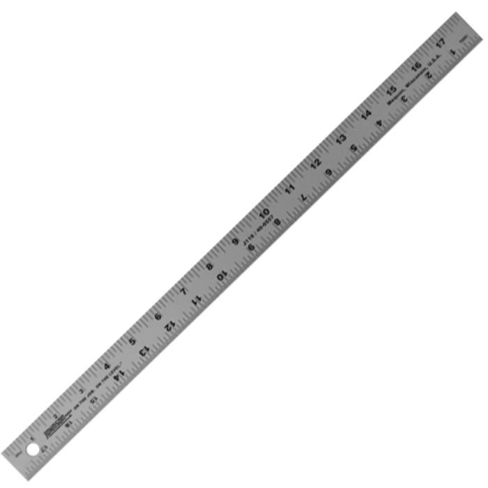 14700- Aluminum Straight Edge Ruler 18x 1