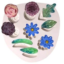 47397-Small Flowers & Leaves Mold