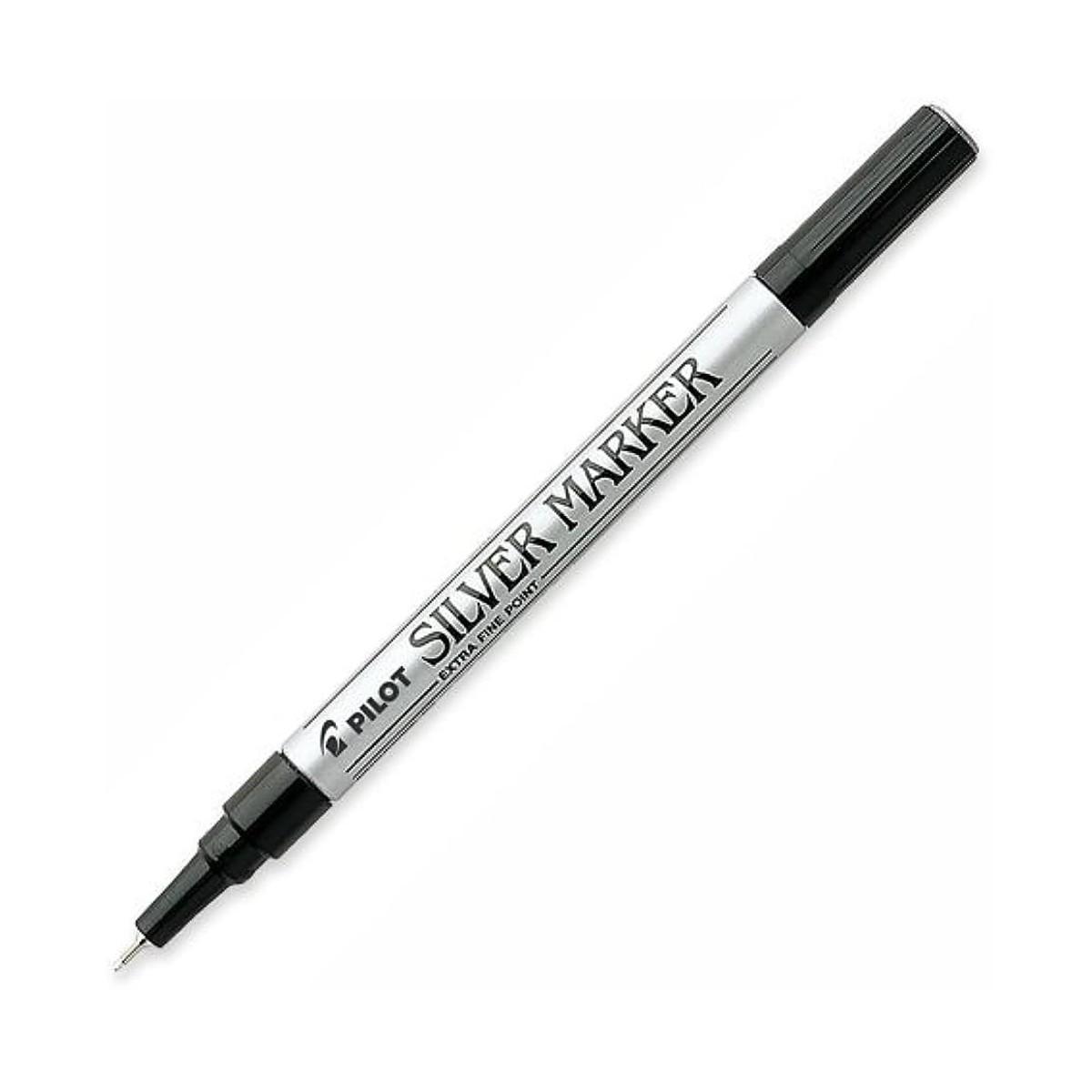 15080- Silver Pilot Permanent Marker, Extra Fine Point 3/pk