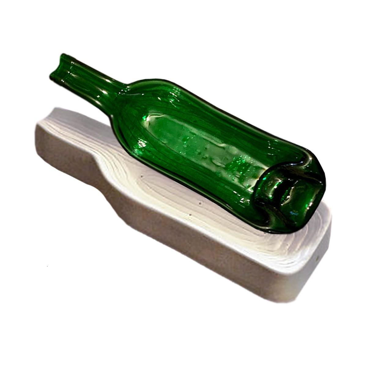 47802Wine Bottle Sagger Mold 15" Rainbow Art Glass