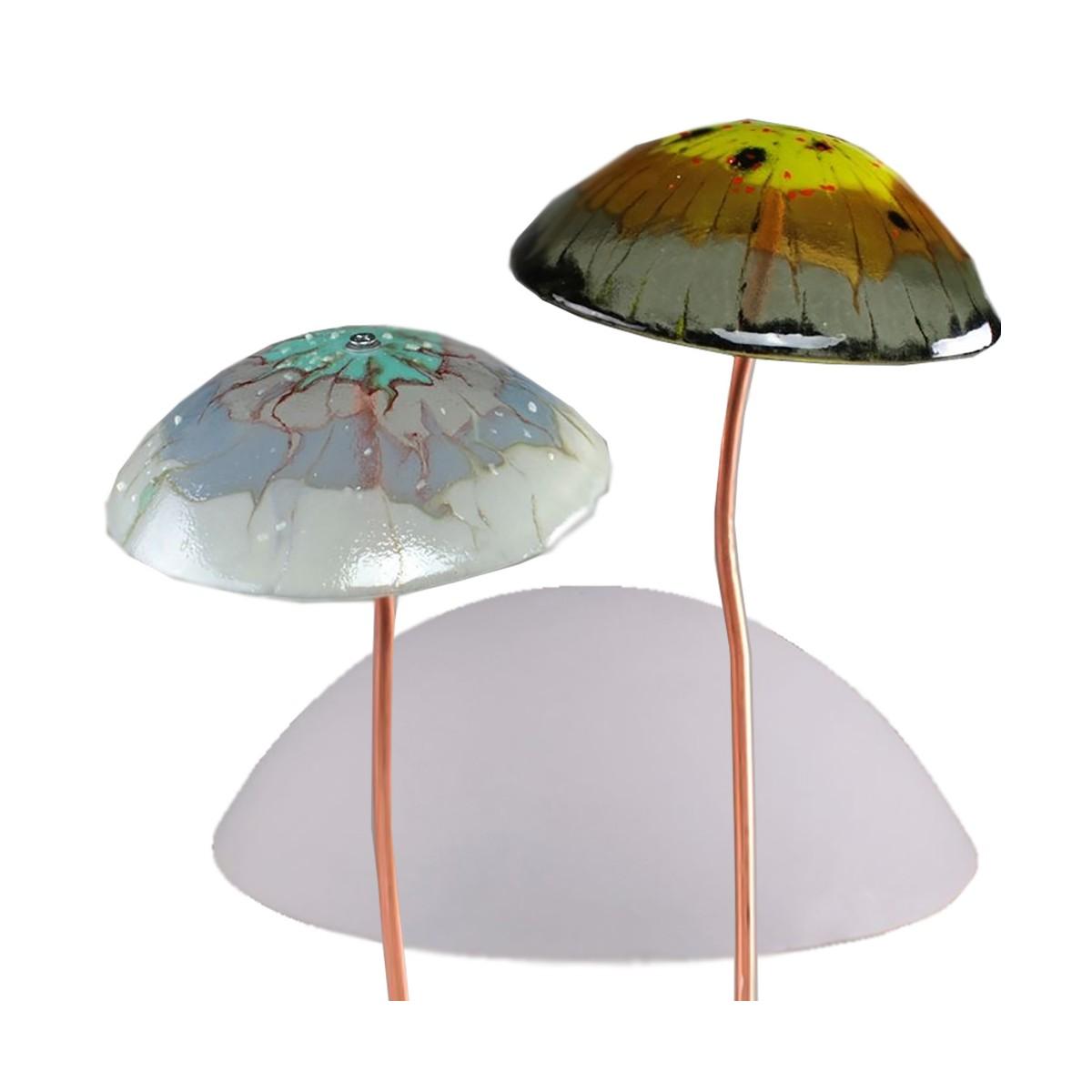 47354Dome Cap Mold Rainbow Art Glass