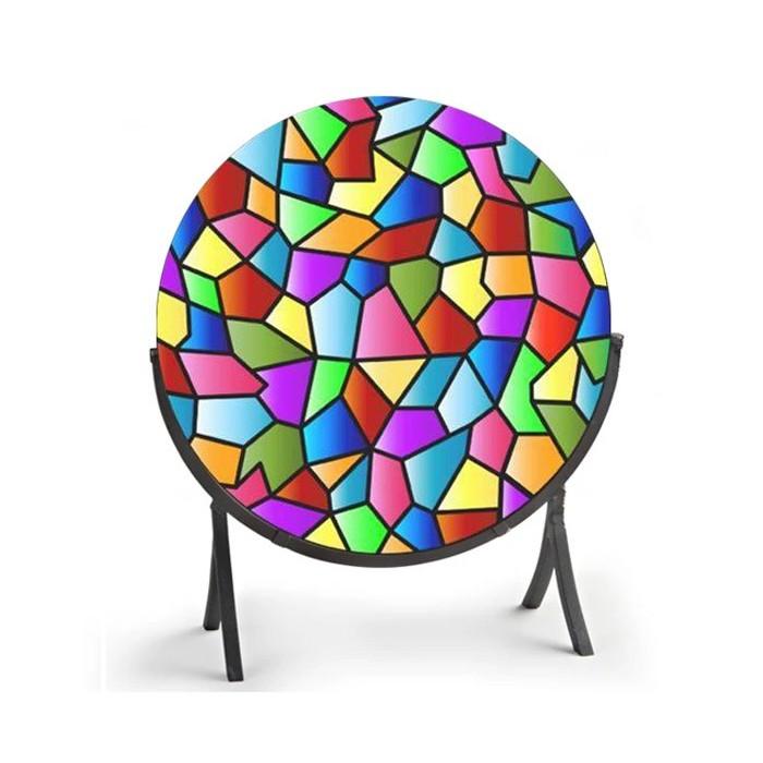 25801-6 Square Art Glass Display Stand
