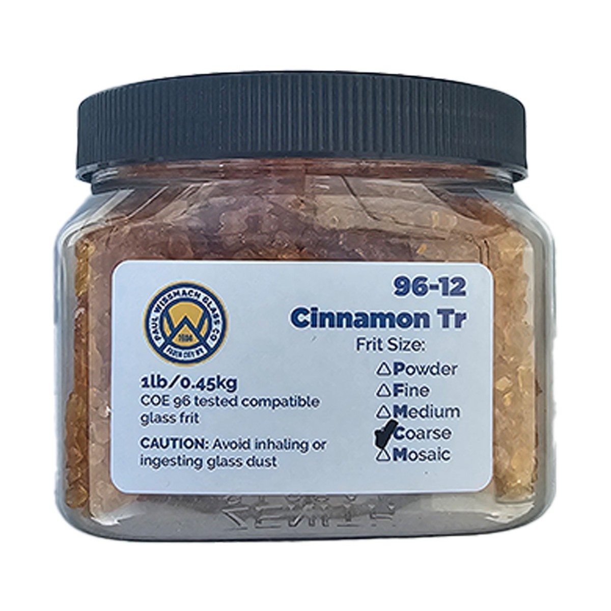 WF9667 Wissmach Glass Frit Cinnamon Coarse Trans. 1lb. 96 COE