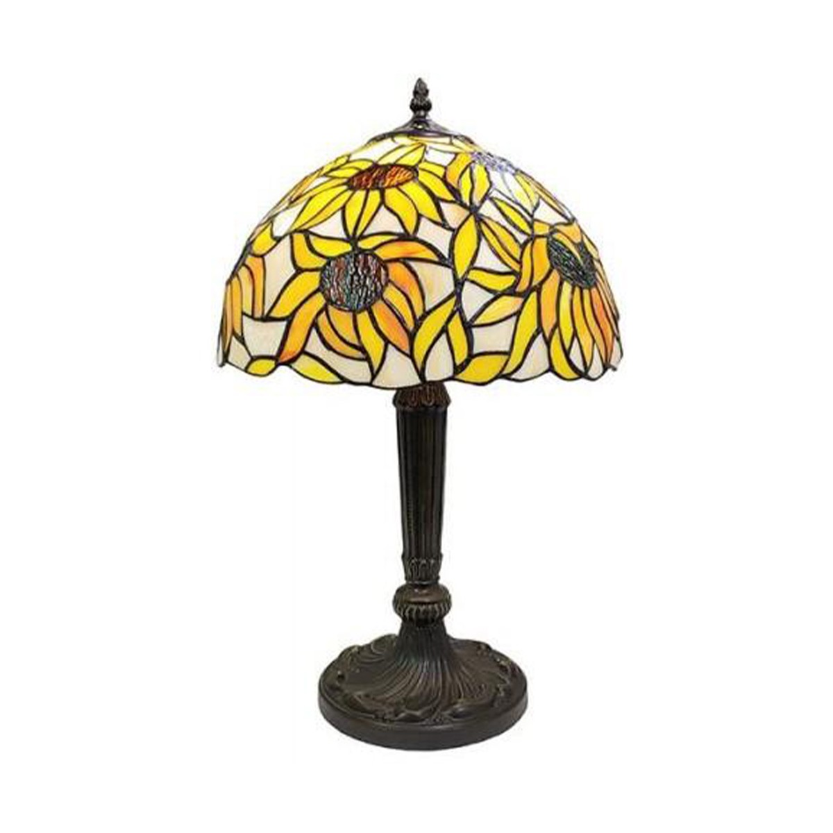 Stained Glass Tiffany Style offers Table Lamp Irises Flowers