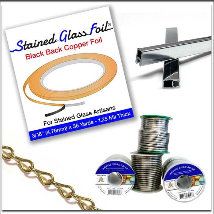 Stained Glass Supplies, Aluminum Push Pins & Horseshoe Nails for Securing  Stained Glass, Foil or Lead Came. Flat Nails, Metal Art Collage. 